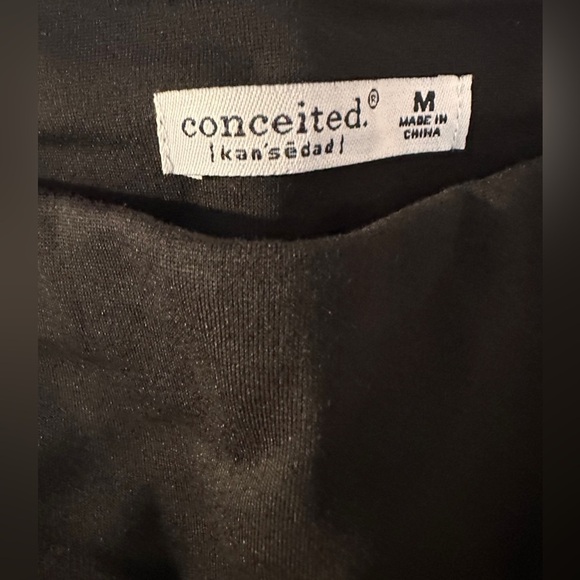 NEW Conceited Women’s High Waist Wear To Work Pants Black Size M - Picture 8 of 10